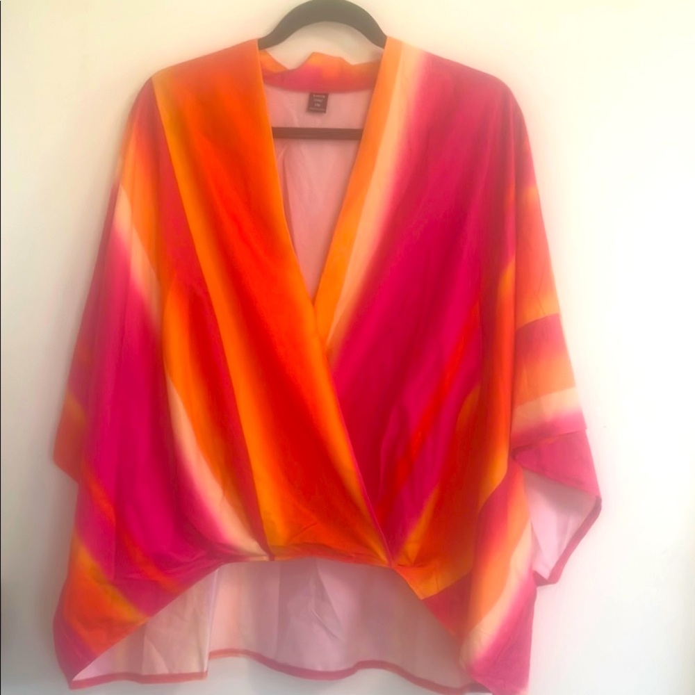 SHEIN Pink and Orange Blouse